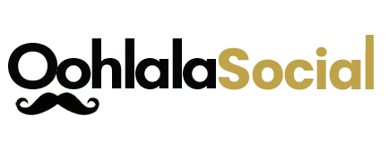 Logo for Ooh la la Social photo booth, a service focused on fun, interactive photo experiences for social and corporate events
