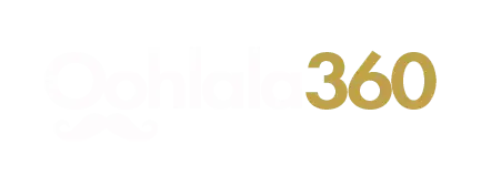 Logo for Ooh la la 360 photo booth, providing a full 360-degree interactive photo and video experience for events
